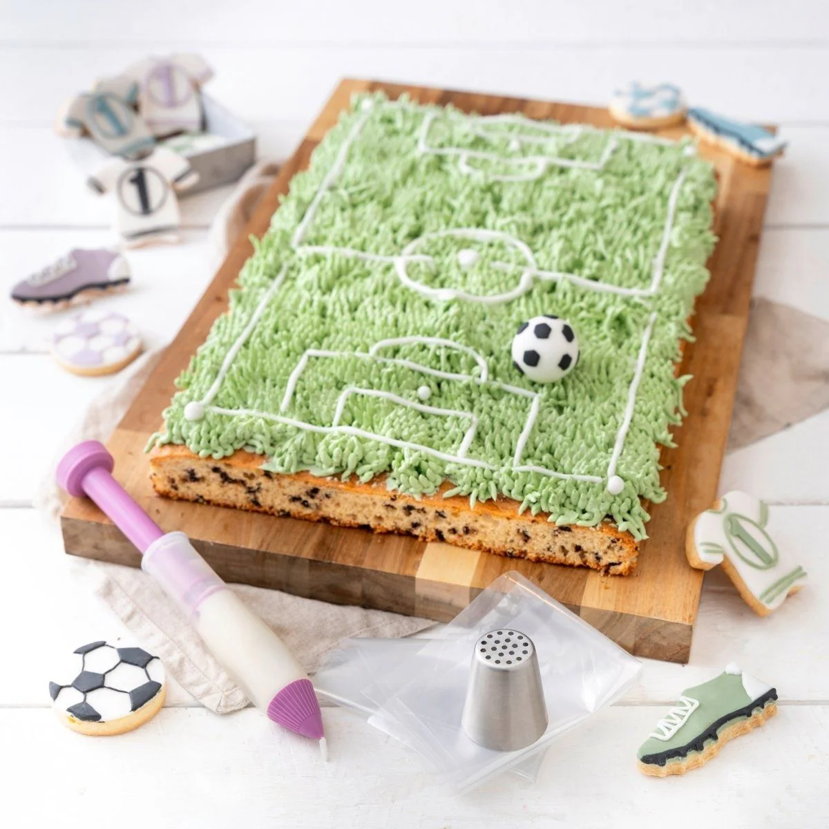 Set de 2 poches à douilles et stylo de décoration Zenker Spécial Football - Image 2