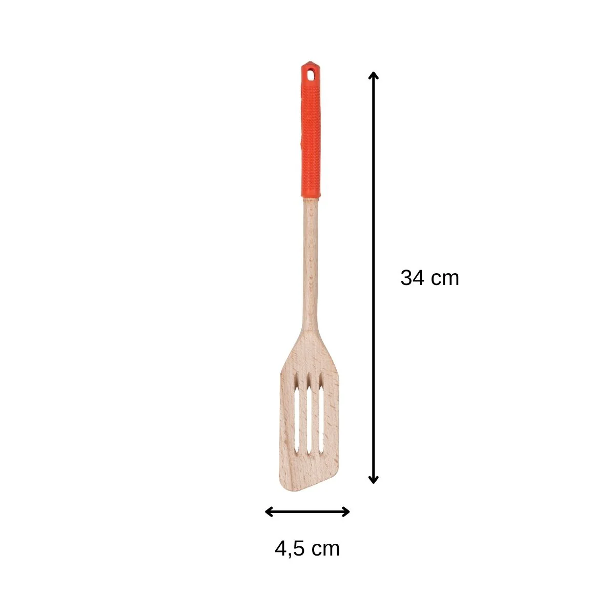 Ensemble de 2 Spatules de cuisine ajourée 34 cm Fackelmann Wood Edition - Image 3