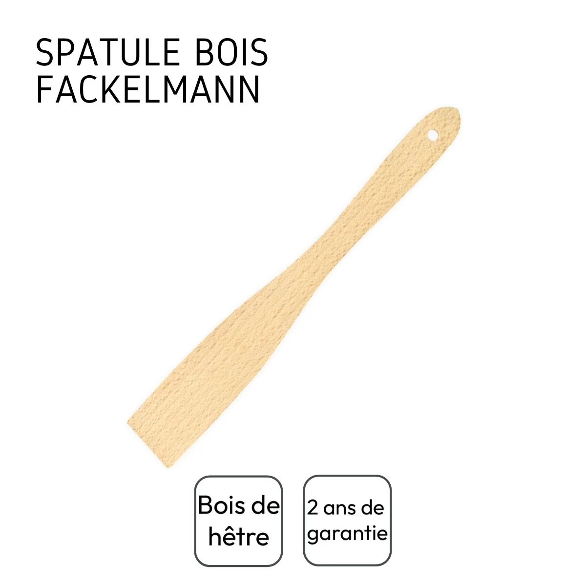 Ensemble de 2 Spatules de cuisine 30 cm Fackelmann Wood Edition - Image 4