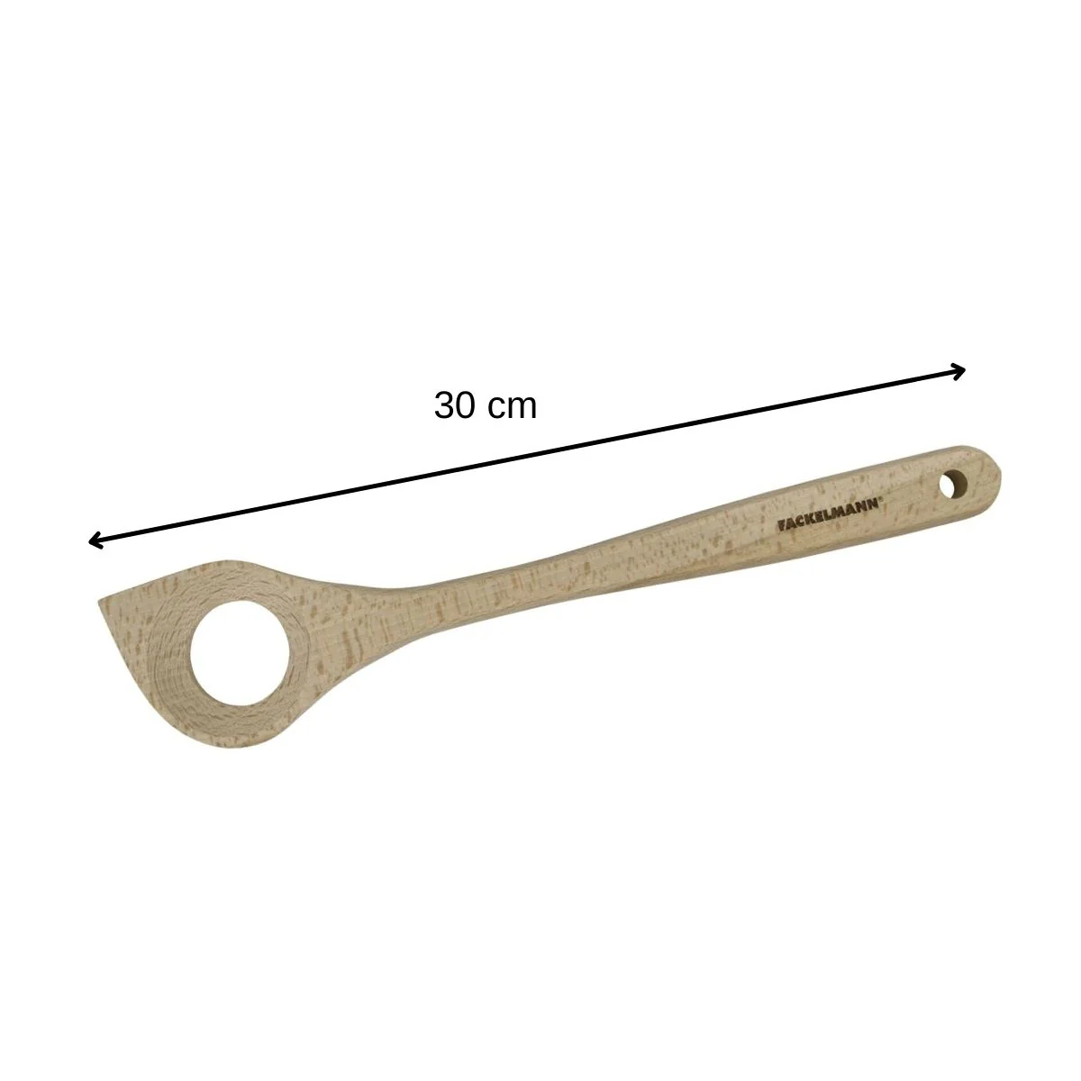 Lot de 3 cuillères en bois 30 cm Fackelmann Nature - Image 3