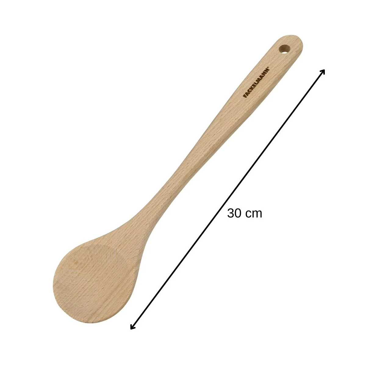 Lot de 3 cuillères en bois 30 cm Fackelmann Nature - Image 5