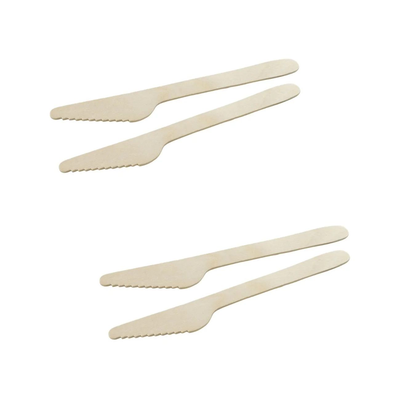 Couteaux en bois jetables Set de 2, dimensions 16,5 x 2,5 x 0,1 cm Fackelmann Move