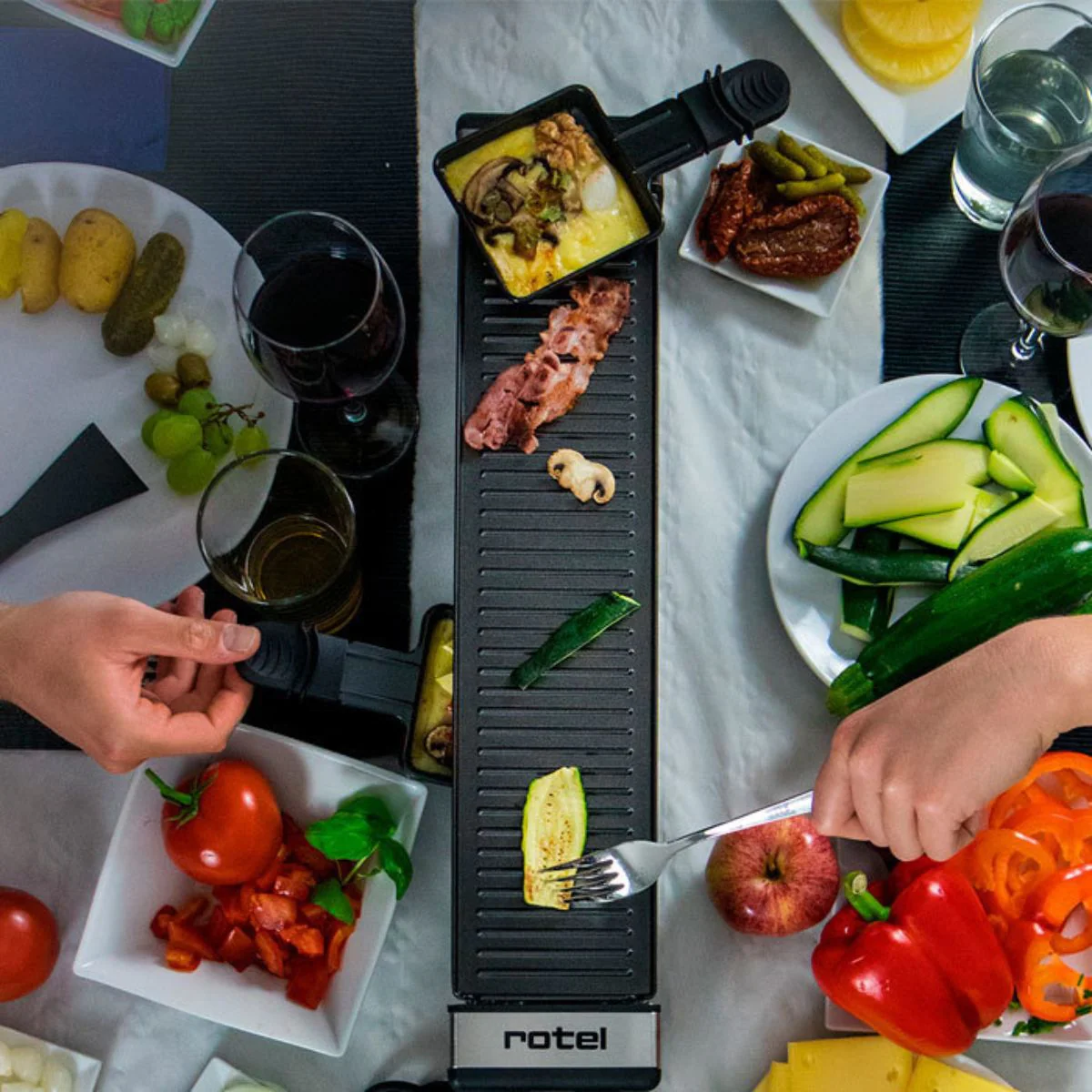 Ensemble de 8 poêlons à raclette Rotel Swiss Tradition - Image 2