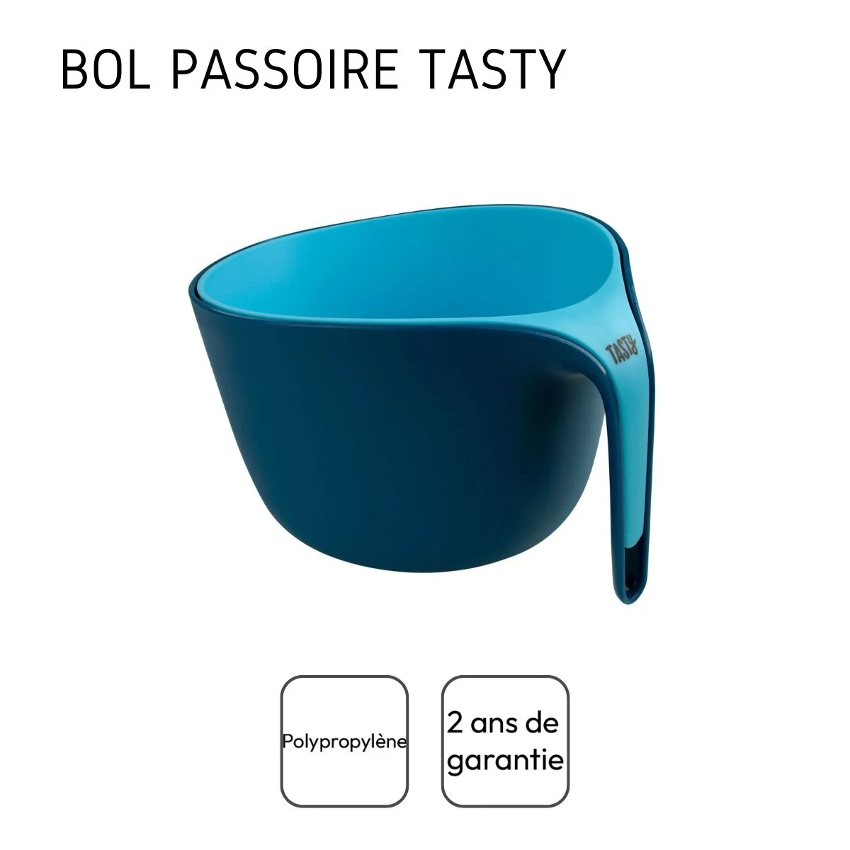 Ensemble de bol et passoire clipsable 26 cm Tasty Core - Image 4
