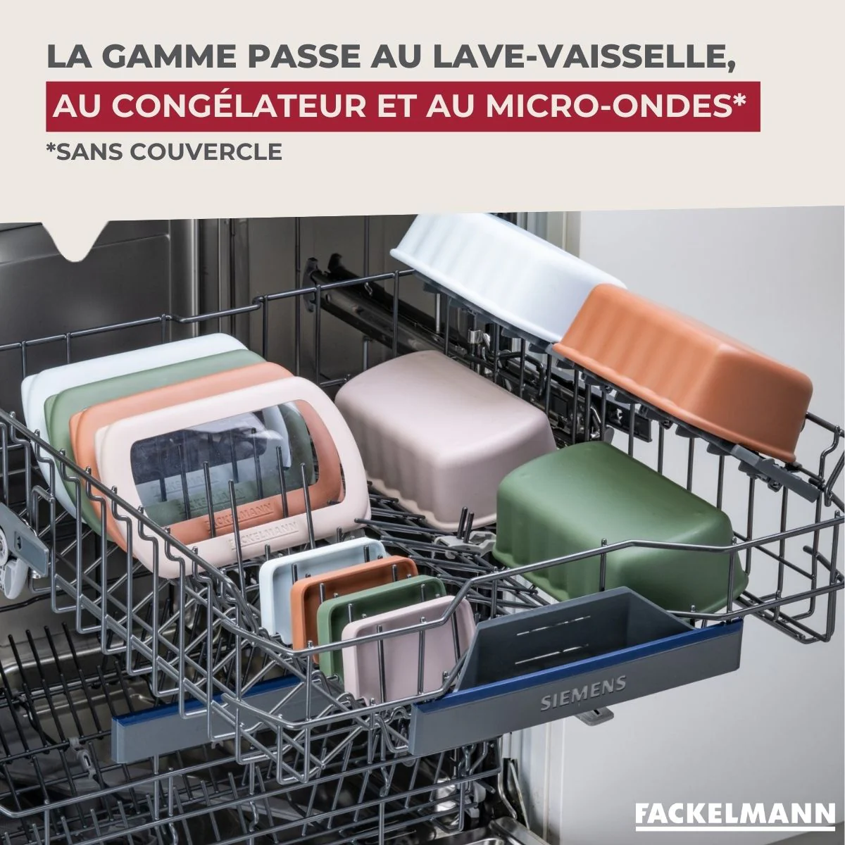 Lot de 6 lunch box 1L avec 3 boites à sauce Fackelmann Storage - Image 6