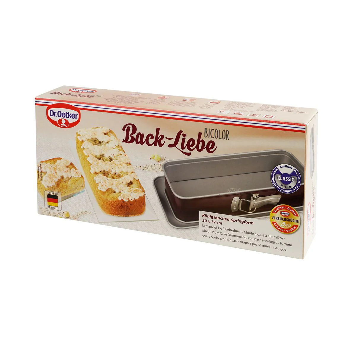 Lot de 2 moules à cakes à charnière 30 cm Dr. Oetker Back-Liebe Bicolor - Image 6