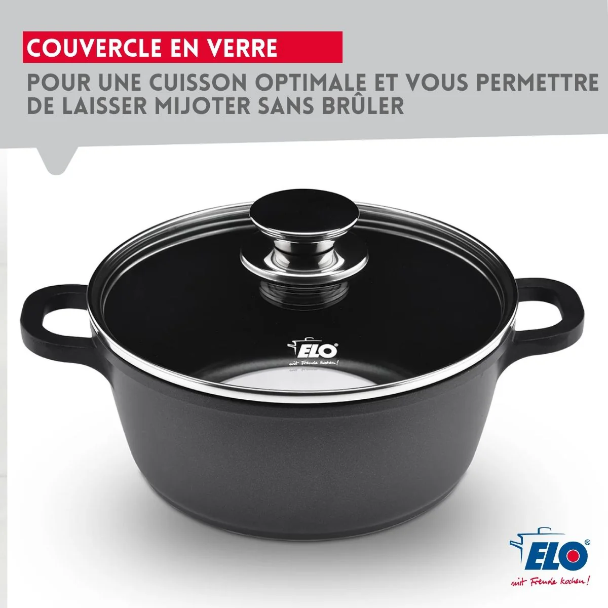 Faitout 24 cm sans PFAS Elo Alucast - Image 4
