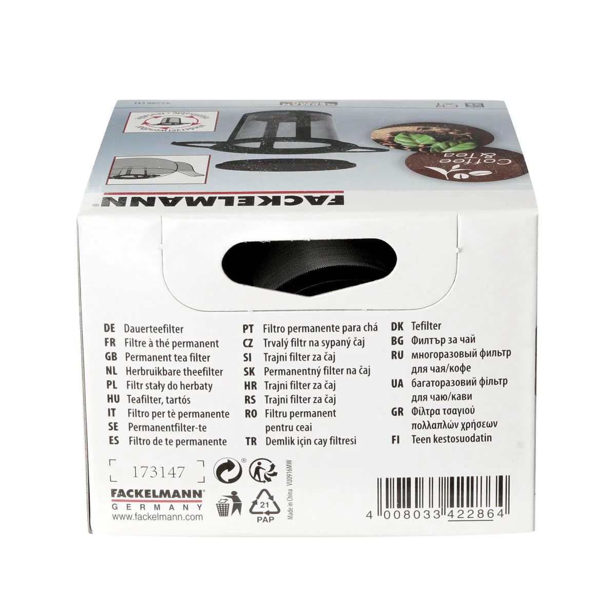 Filtre à thé réemployable pour théière et tasse à thé Fackelmann - Image 10
