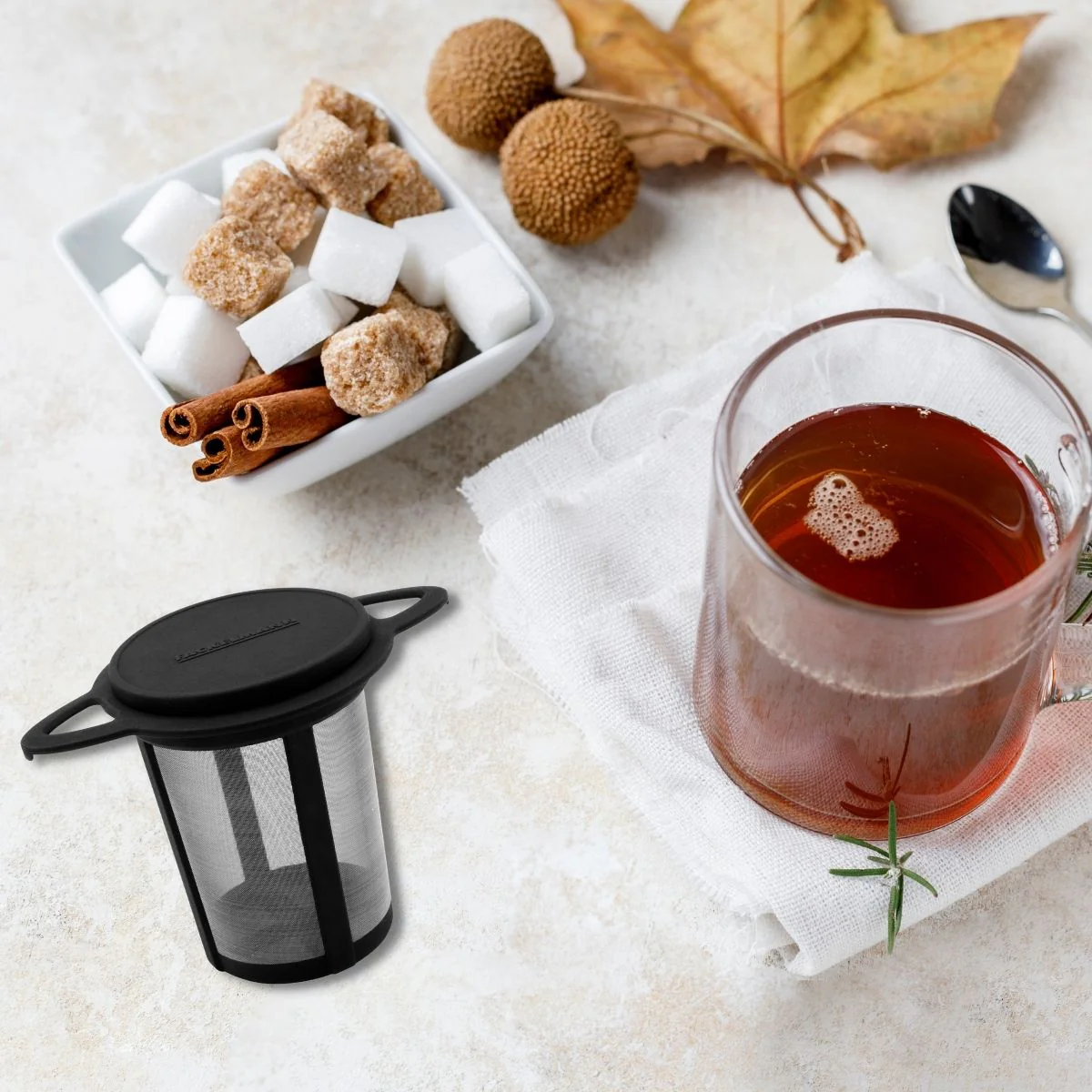 Filtre à thé réemployable pour théière et tasse à thé Fackelmann - Image 2