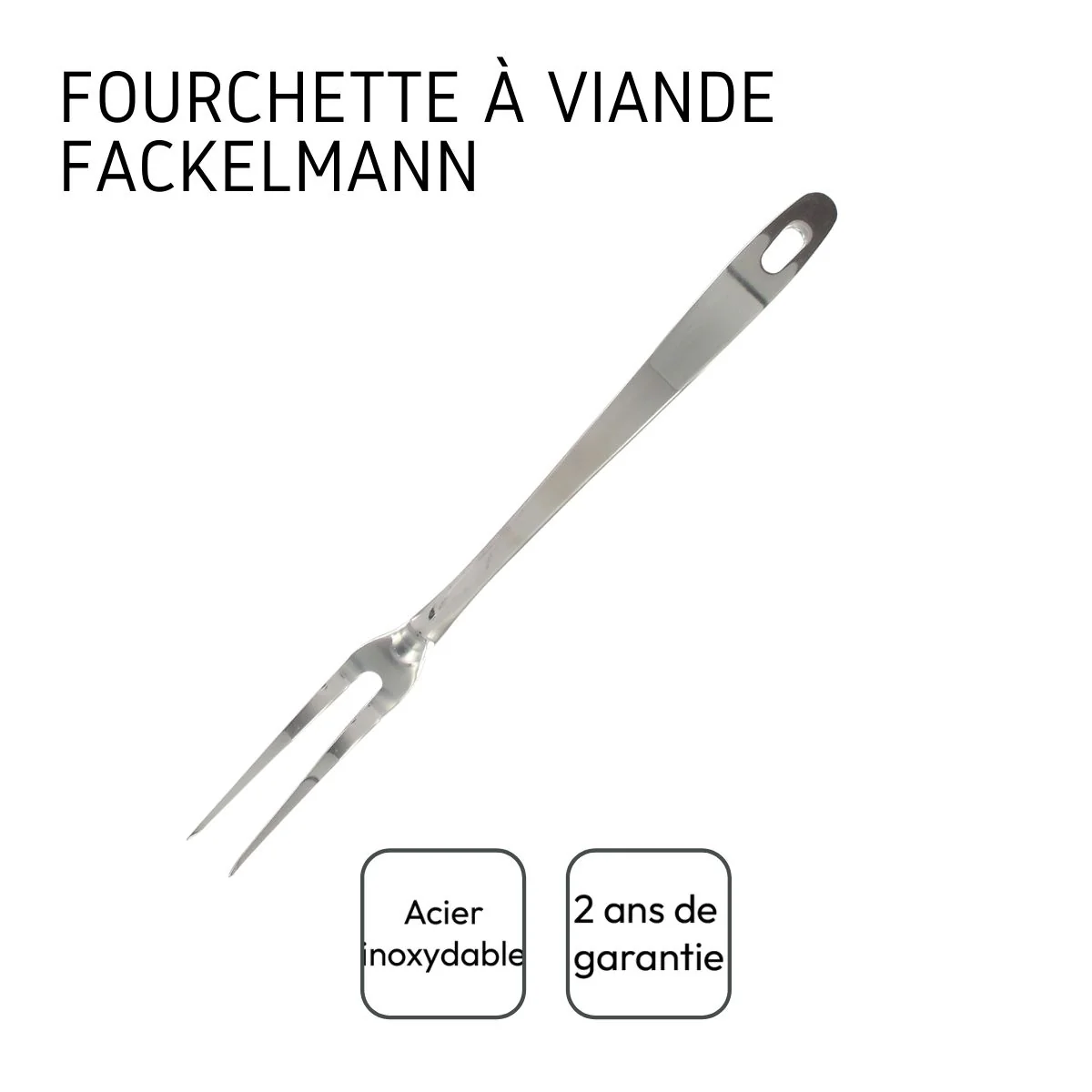 Fourchette à viande et pour barbecue 2 piques 30,5 cm Fackelmann Oxford - Image 4