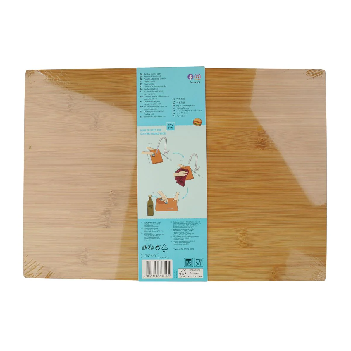 Grande planche à découper en bambou 35,5 x 25 cm Tasty Core - Image 9