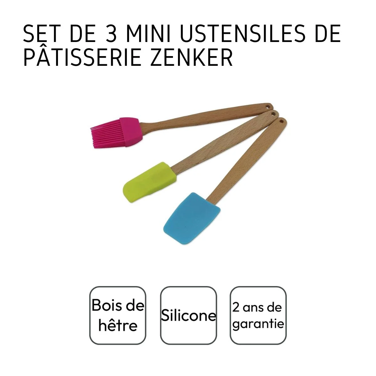 Kit de 3 ustensiles de pâtisserie 20 cm Zenker - Image 4