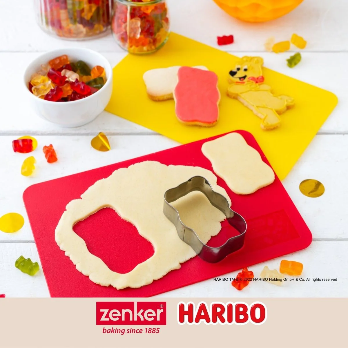 Lot de 2 planches à découper en plastique 24,5 x 16 cm Zenker Haribo - Image 2
