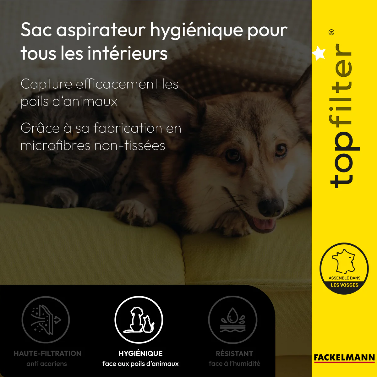Lot de 4 packs de 4 sacs aspirateur 64475 Tornado et AEG TopFilter Premium - Image 3
