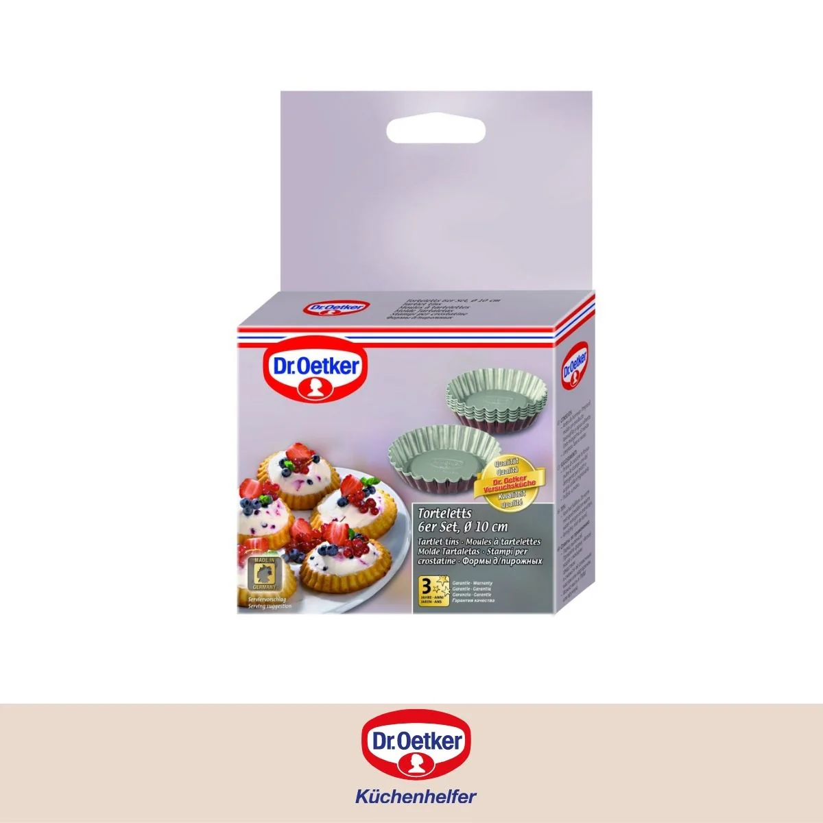 Lot de 6 moules à tartelettes 10 cm Dr. Oetker Baker Edition - Image 6
