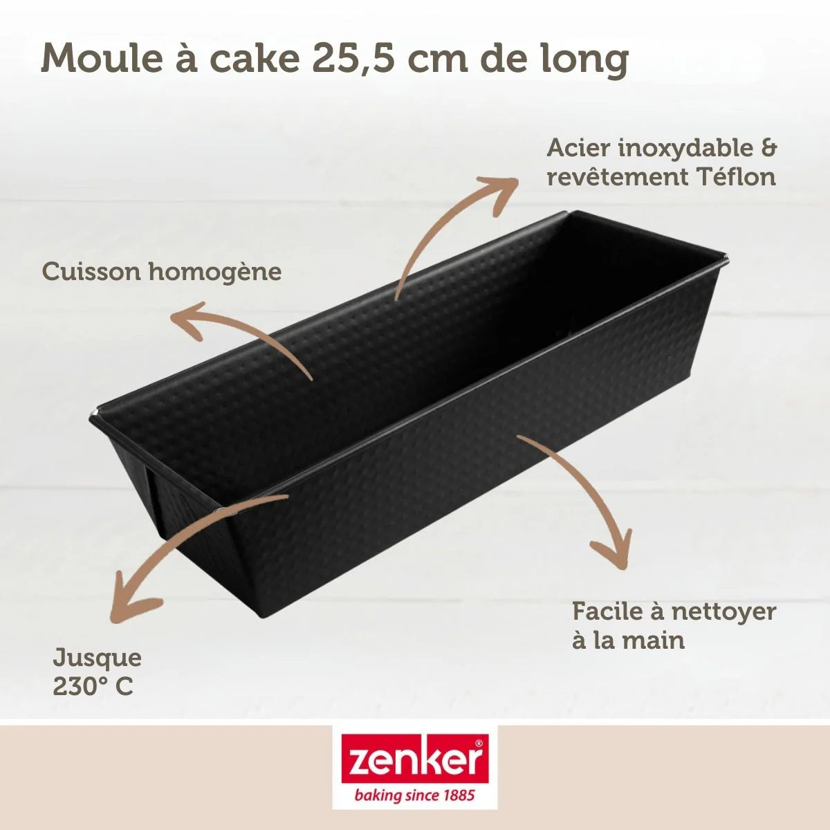 Set de 4 ustensiles de pâtisserie moule à gâteaux bol et spatule pâtisserie Black mettallic Black mettallic Zenker  Black mettallic - Image 5