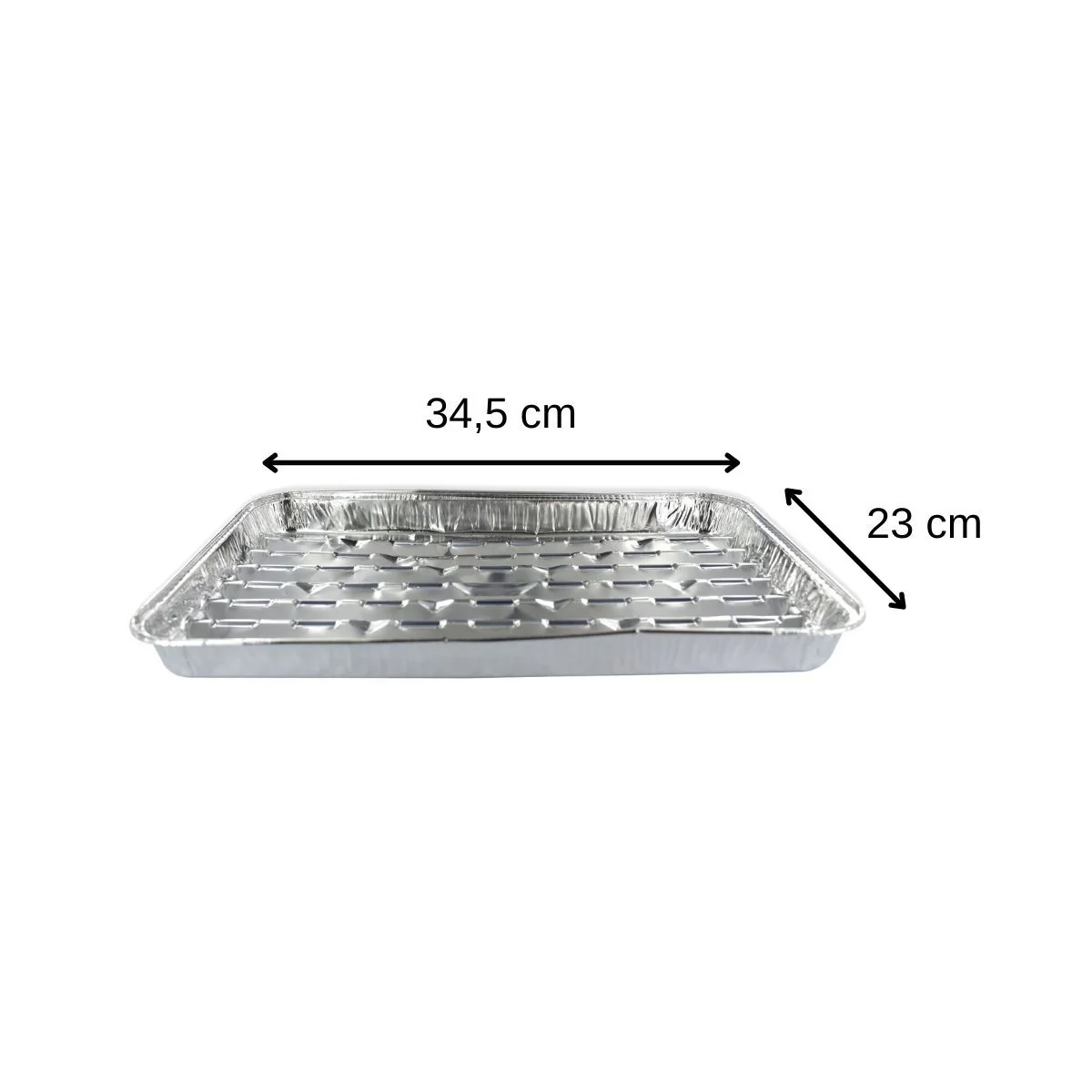 Lot de 10 barquettes en aluminium 34 x 23 cm  Fackelmann Barbecue - Image 3