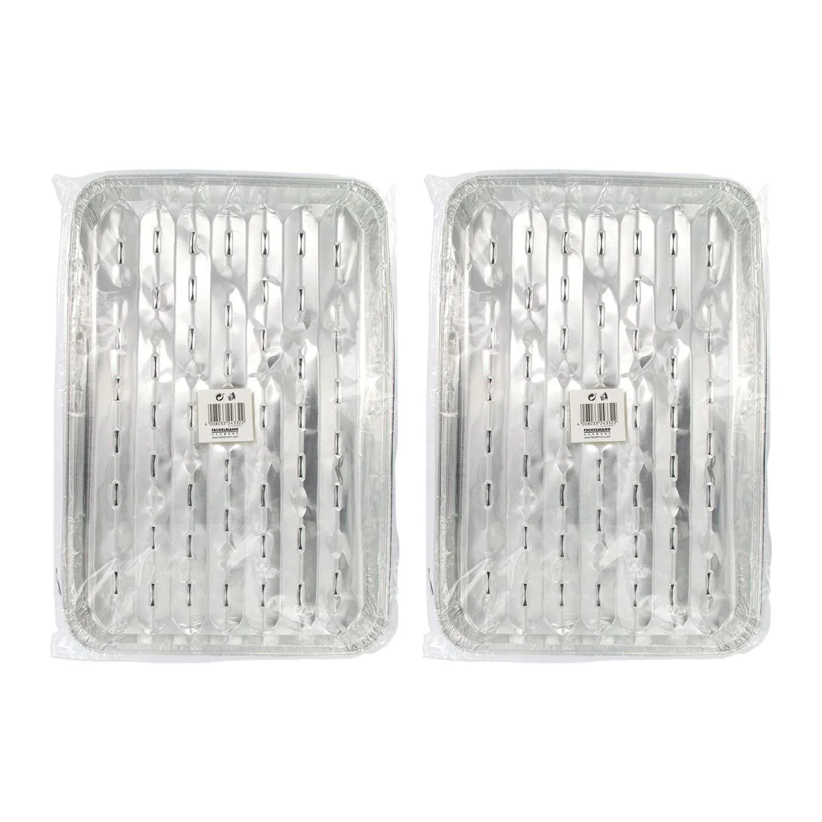 Lot de 10 barquettes en aluminium 34 x 23 cm  Fackelmann Barbecue - Image 4