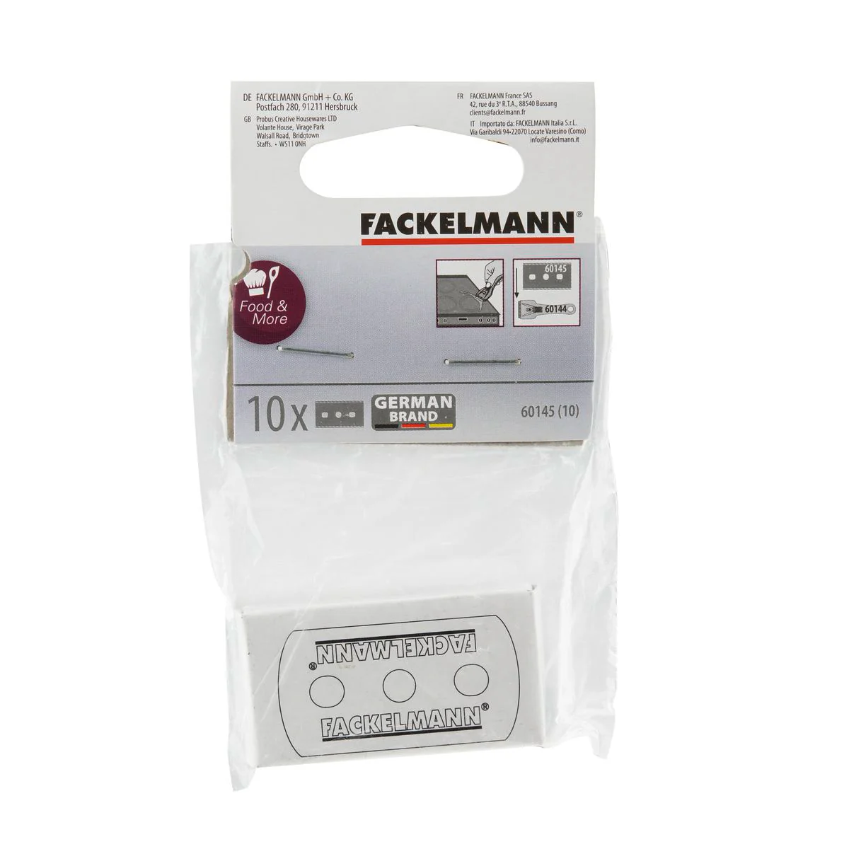 Lot de 10 lames de rechange pour racloir à plancha Fackelmann - Image 4