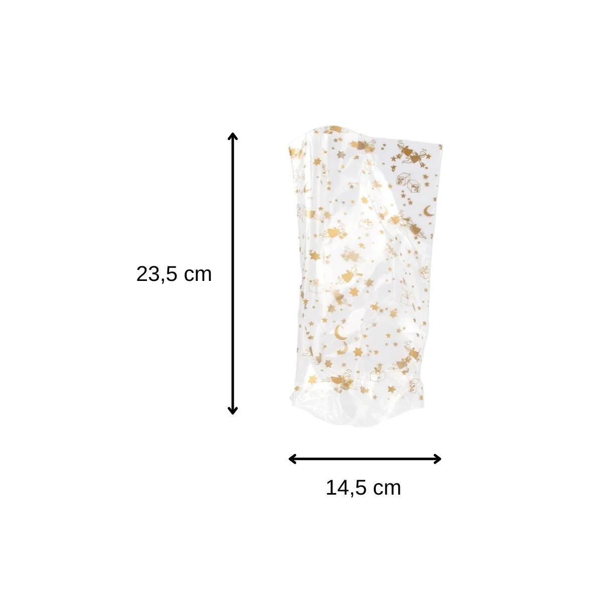 Lot de 10 sachets biscuits de noël doré Zenker - Image 3
