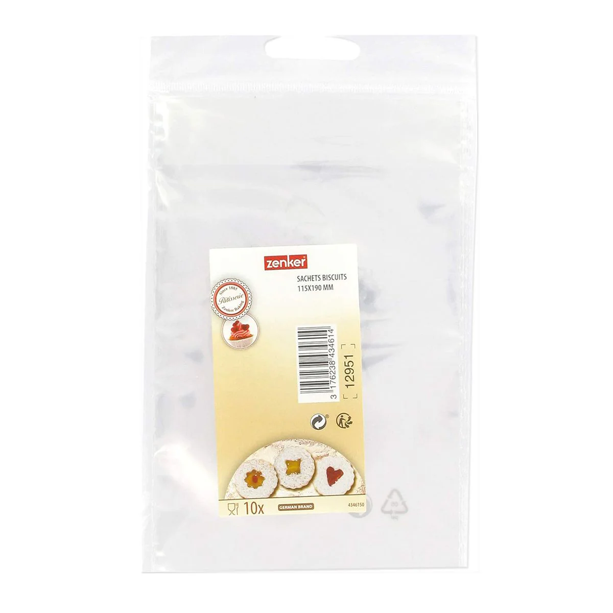Lot de 10 sachets biscuits transparents Zenker - Image 6