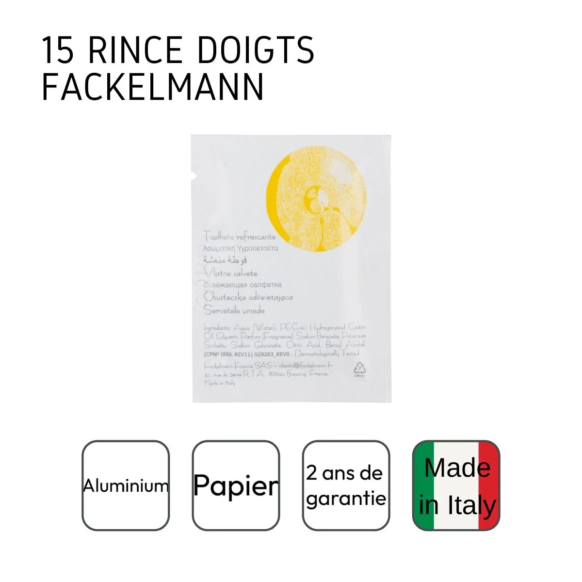 Lot de 15 rince-doigts citron Fackelmann - Image 4