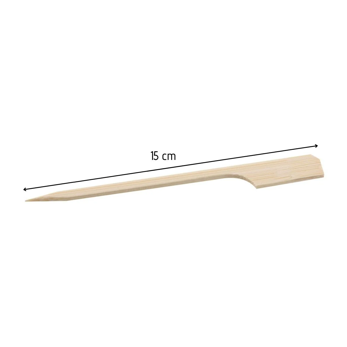 Lot de 150 pics à brochettes en bois 25 cm Fackelmann - Image 3