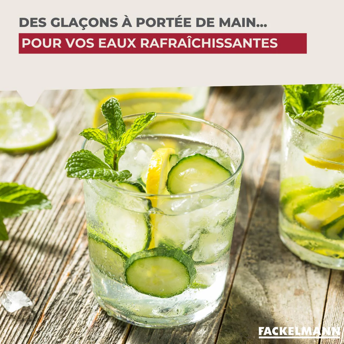 Lot de 2 Bac à glaçons 14 glaçons Fackelmann Bar Concept - Image 6
