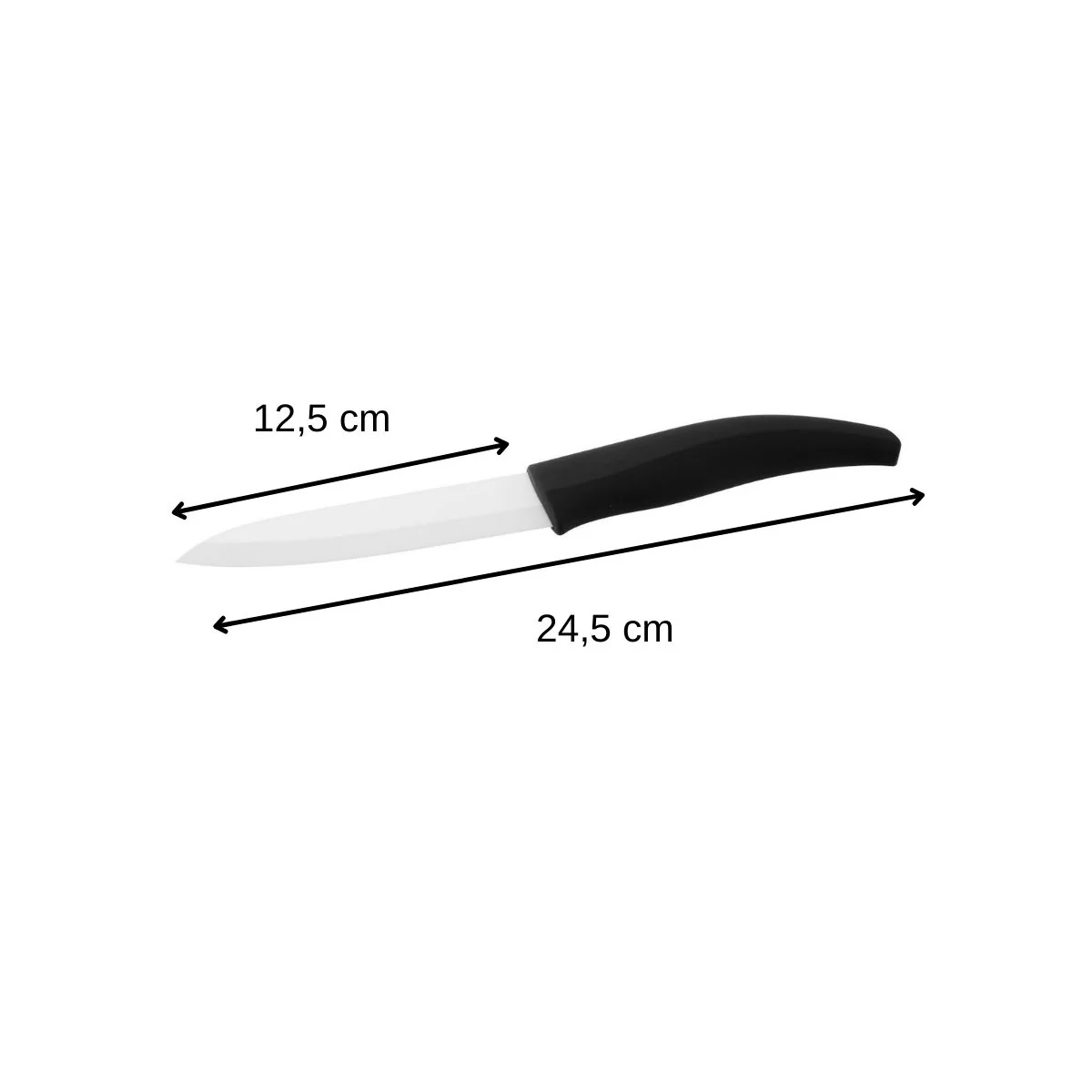 Lot de 2 couteaux d'office avec lame en céramique de 12,5 cm de long Nirosta Céramique - Image 3