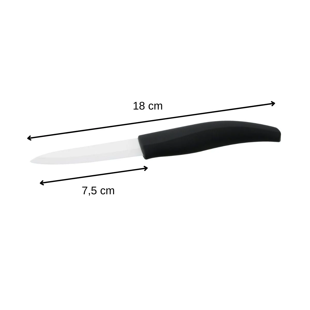 Lot de 2 couteaux de cuisine avec lame en céramique de 7,5 cm Nirosta Céramique - Image 3