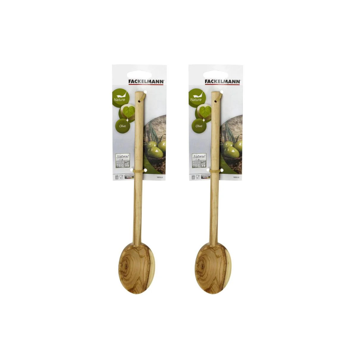 Lot de 2 cuillères de cuisine 30 cm en bois d'olivier Fackelmann - Image 4