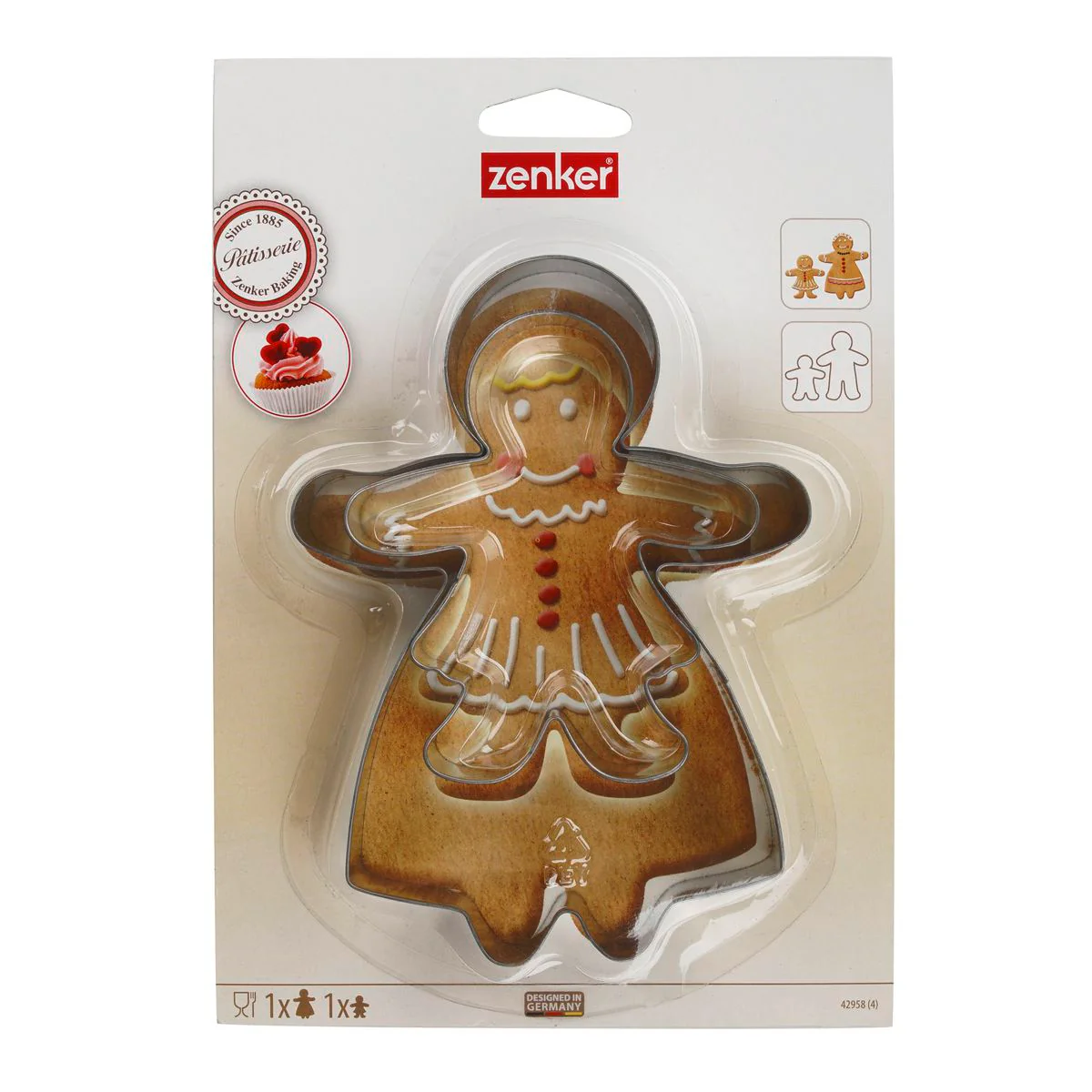 Lot de 2 emporte-pièces bonhomme en pain d'épices forme aléatoire Zenker Emporte-pièces - Image 9
