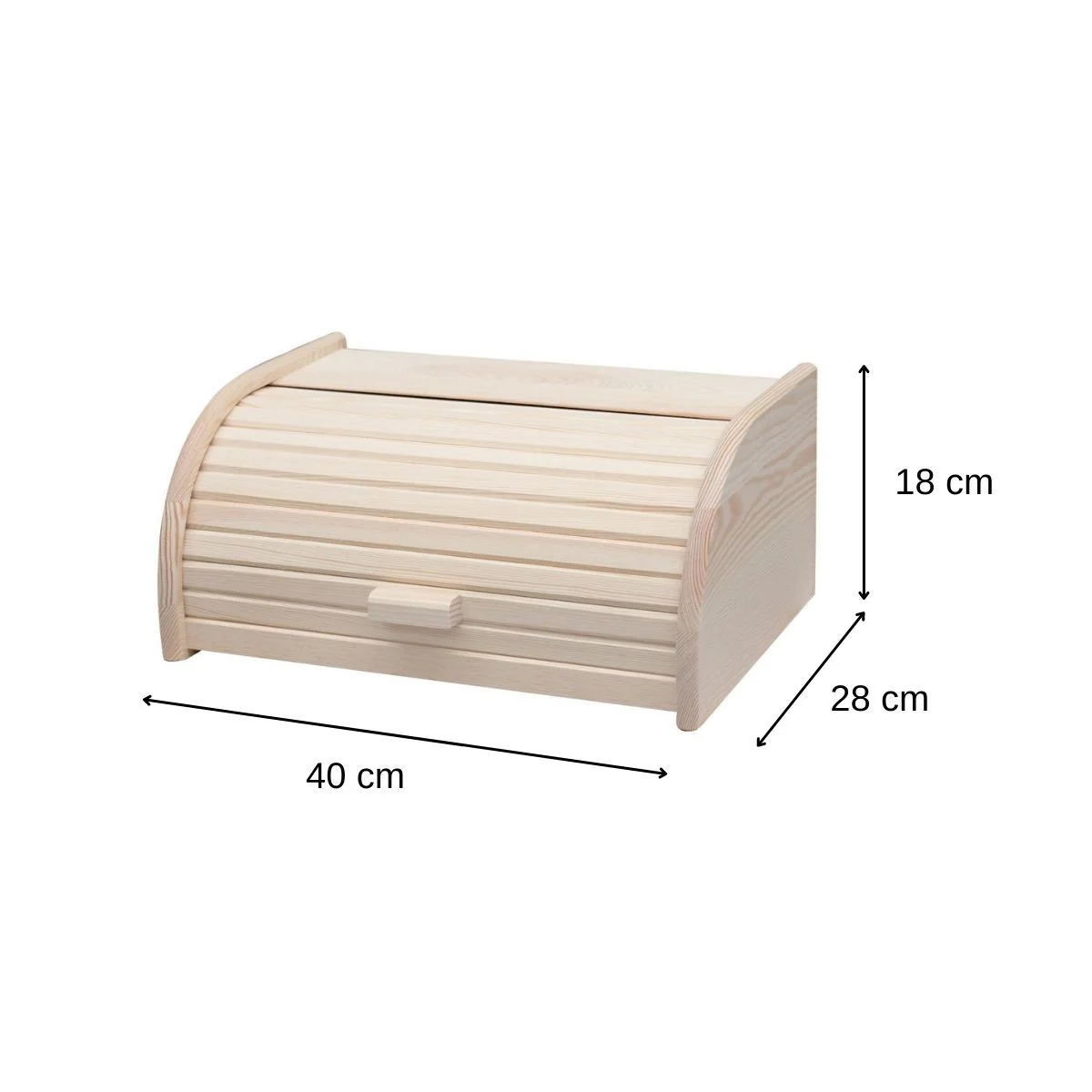 Lot de 2 huches à pain en bois Fackelmann Boissellerie - Image 3