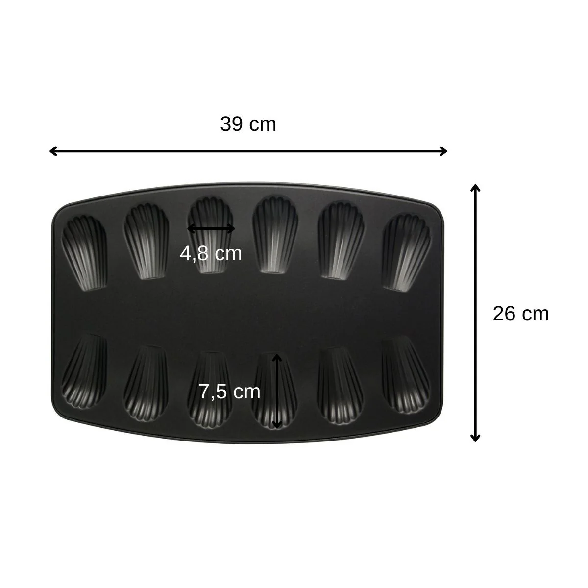 Lot de 2 moules à madeleines 12 empreintes Zenker Spécial Countries - Image 3