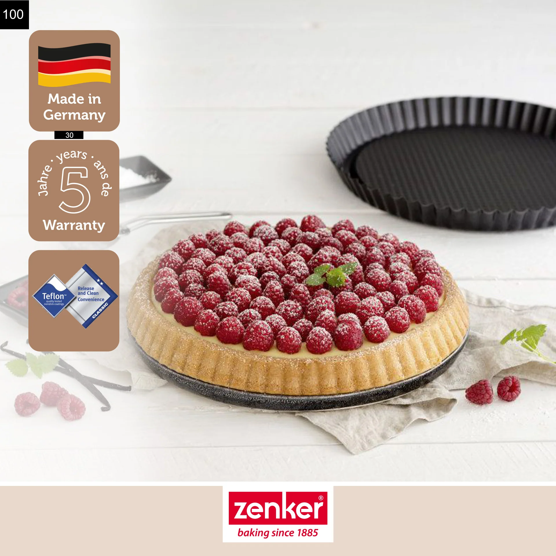Lot de 2 plats à tartes renversées 30 cm Zenker Black Metallic - Image 4
