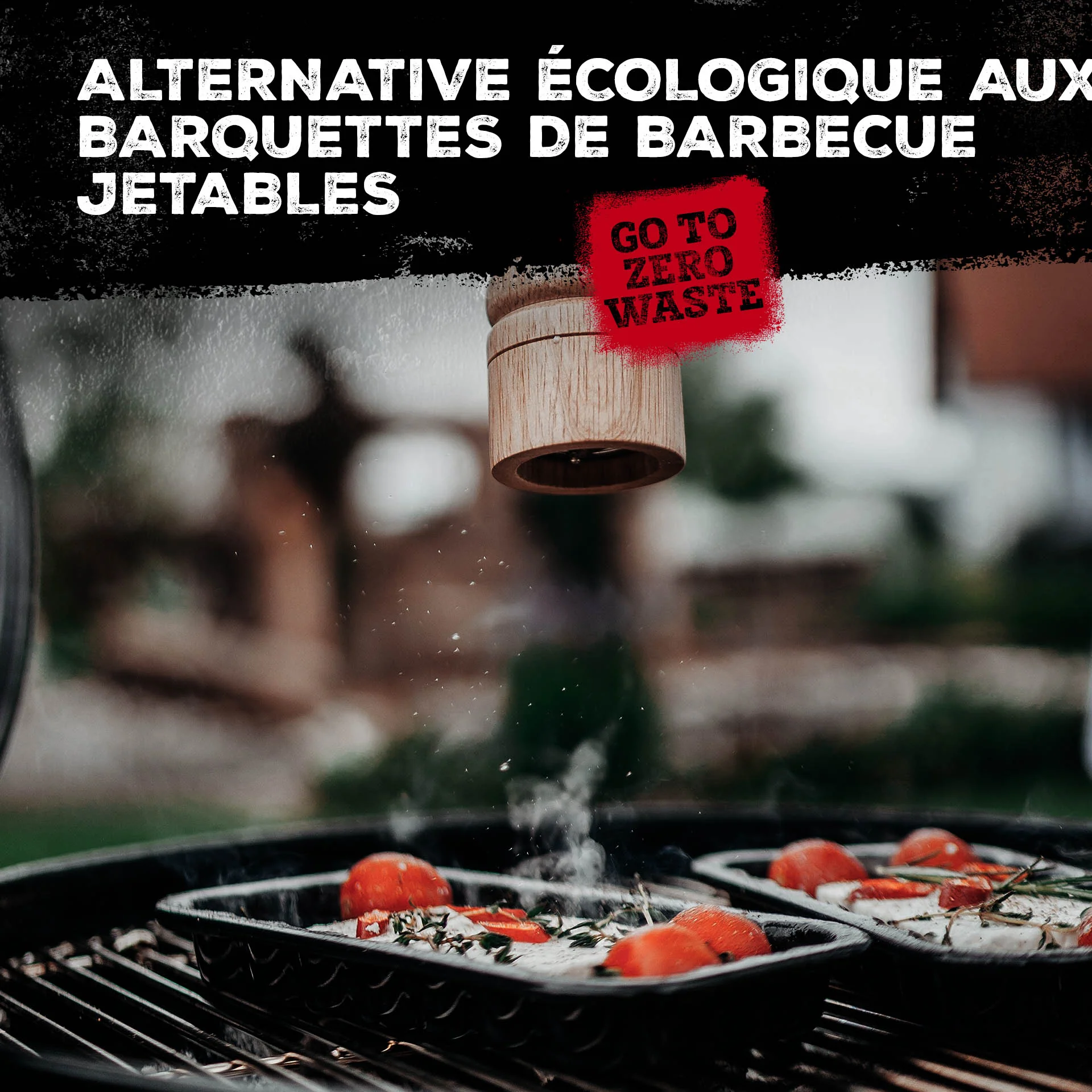 Lot de 2 plats à barbecue en acier émaillé 21 x 12 cm FM Professional Barbecue - Image 5