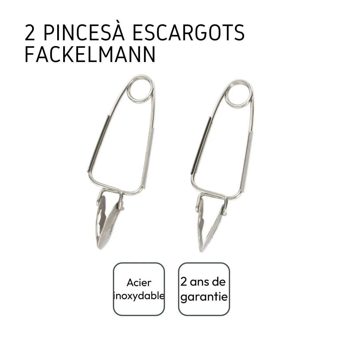 Lot de 2 pinces à escargots Fackelmann - Image 4