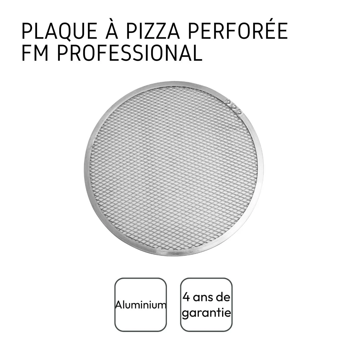 Lot de 2 plaques à pizza surgelée perforées en alu 33 cm FM Professional - Image 5