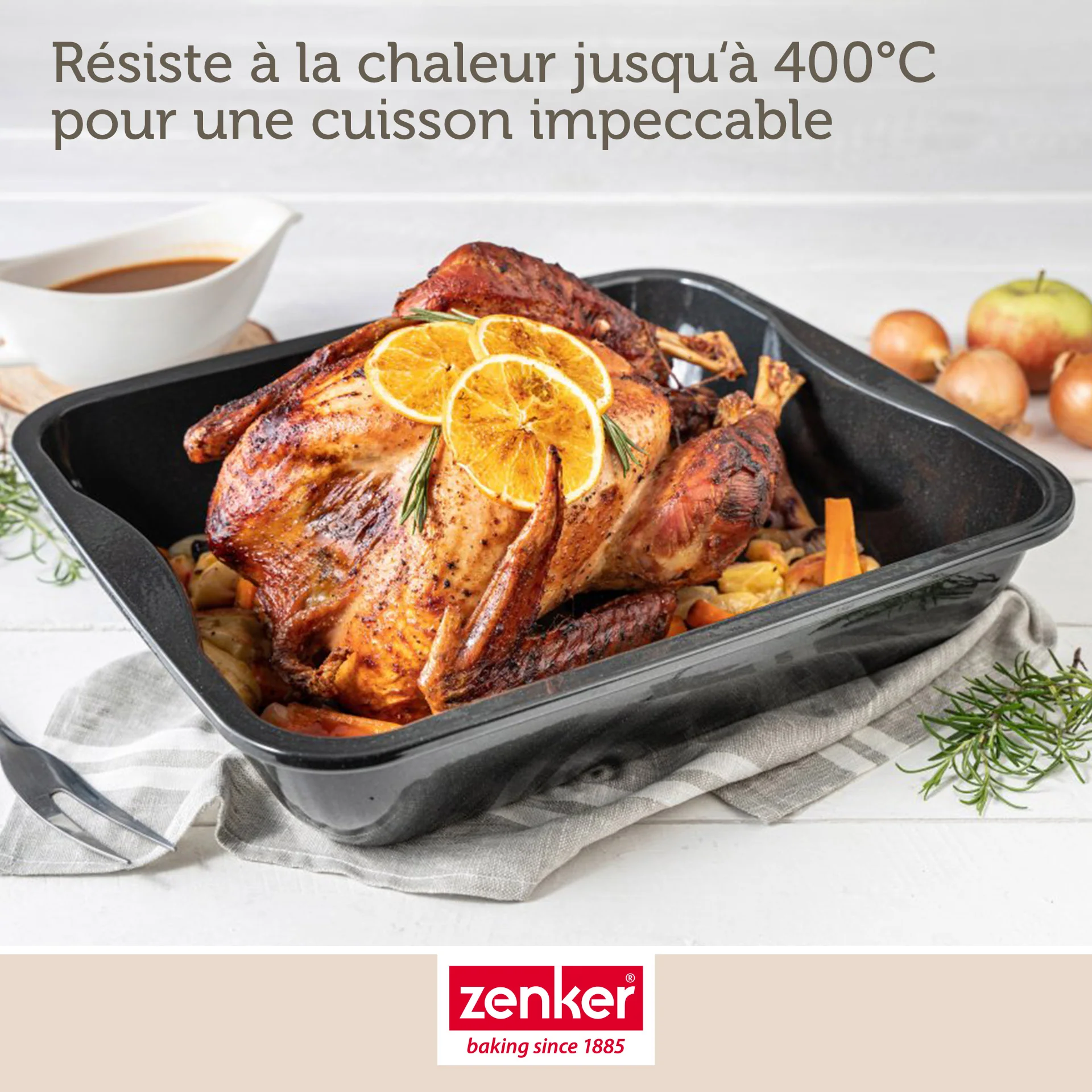 Lot de 2 plats à four rectangulaires 40 x 34 cm et 33 x 25 cm Zenker Special Cooking - Image 6