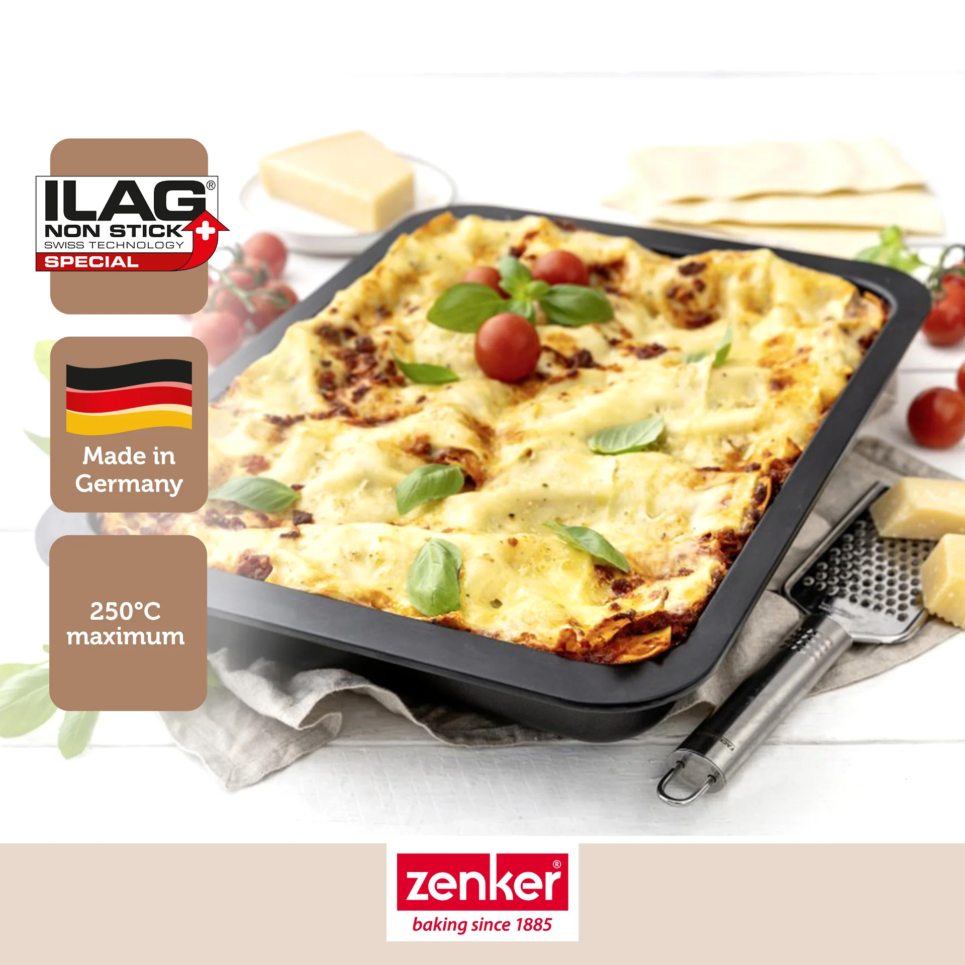 Lot de 2 plats à lasagnes maison 36 x 27 cm Zenker Spécial Countries - Image 2