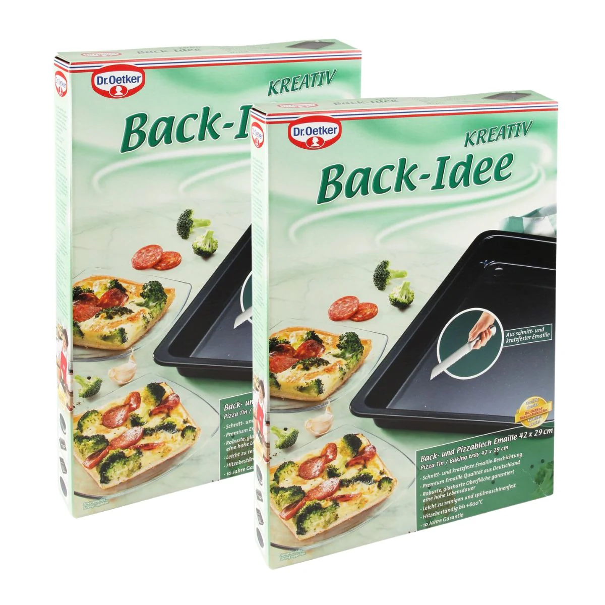 Lot de 2 plats de cuisson pizza au four 42 x 29 cm Dr. Oetker Back-Idee Kreativ - Image 4