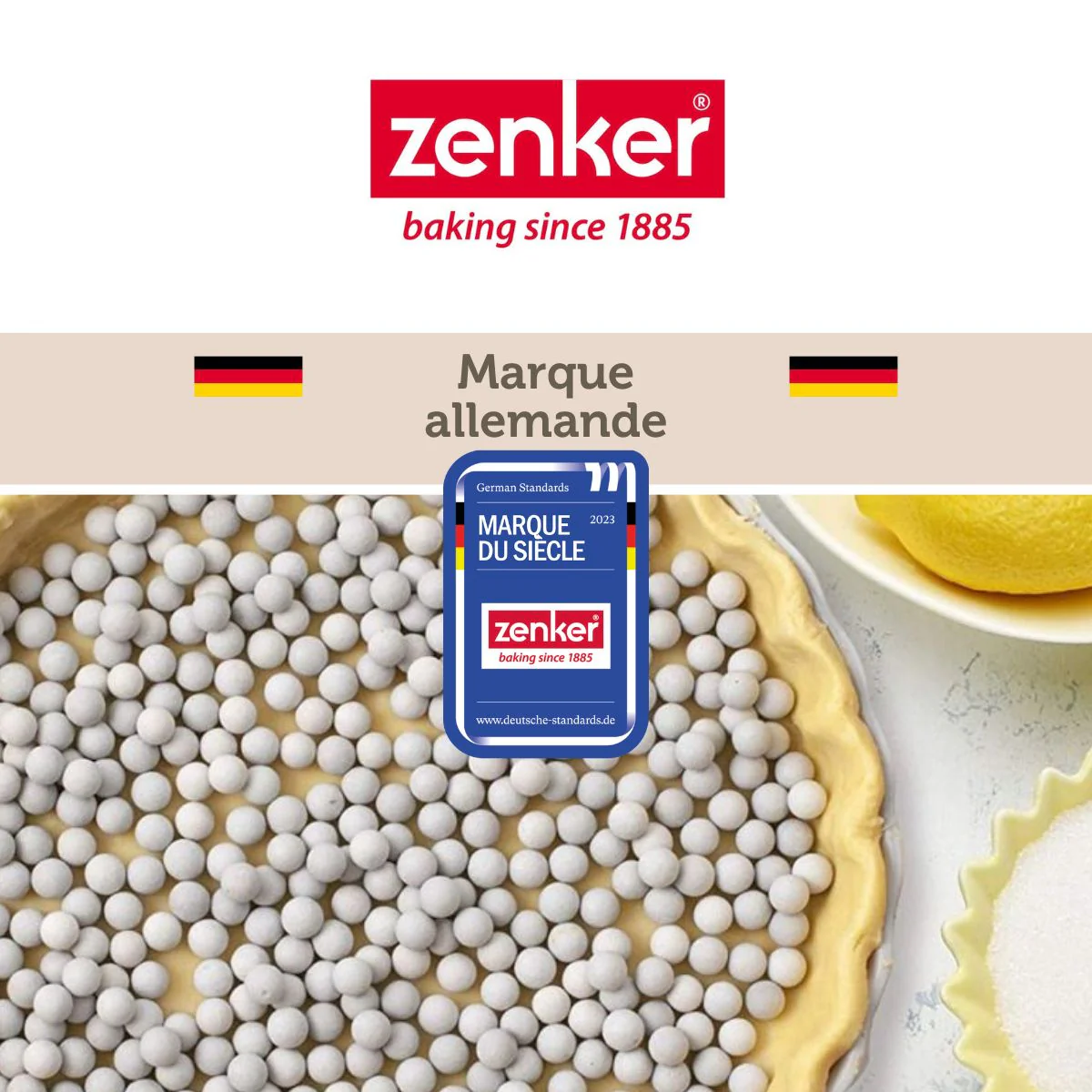 Lot de 2 seaux de billes de cuisson pour pâte sablée, pot de 600 grammes Zenker Smart Pastry - Image 7