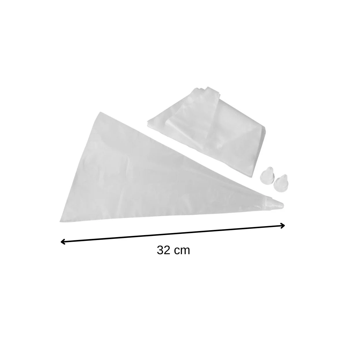 Lot de 20 poches à douilles plastique avec douilles inox et plastique 32 cm Zenker Smart Pastry - Image 4