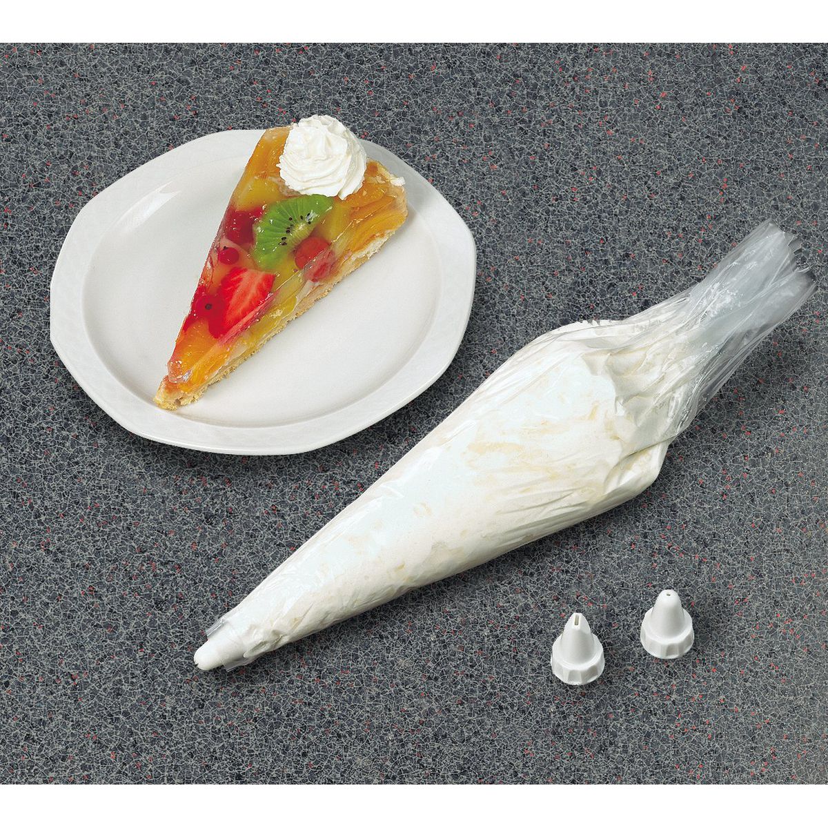 Lot de 20 poches à douille jetables et 3 embouts plastique réemployables 32 cm Zenker Smart Pastry - Image 12