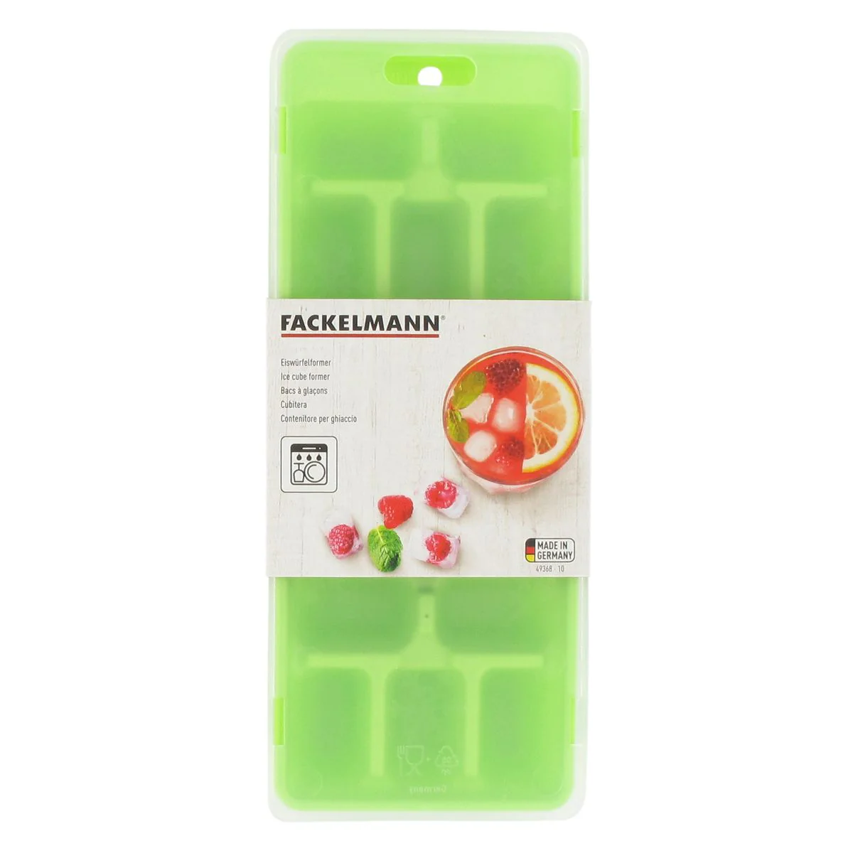 Lot de 3 bacs à glaçons coloré avec couvercle pour 15 glaçons Fackelmann Bar Concept - Image 4