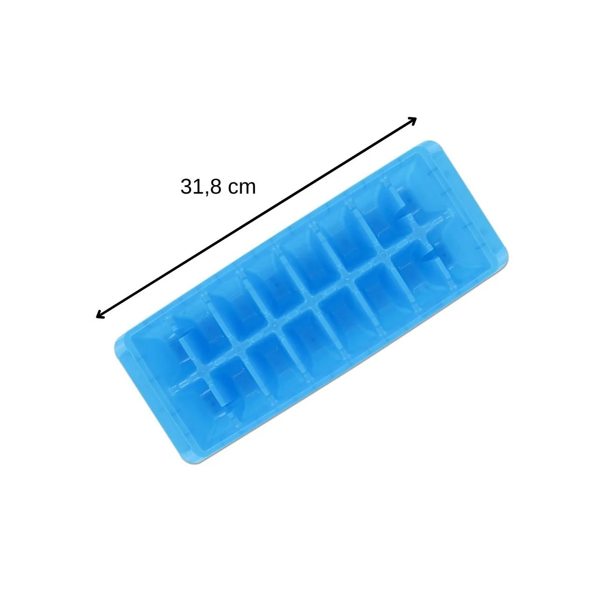 Lot de 3 bacs à glaçons bleus de 16 glaçons Fackelmann - Image 3