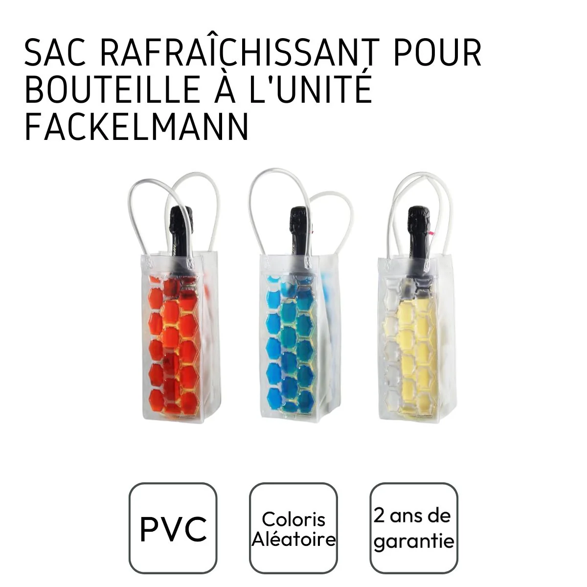 Lot de 3 sacs isothermes pour bouteille Fackelmann Bar Concept - Image 4