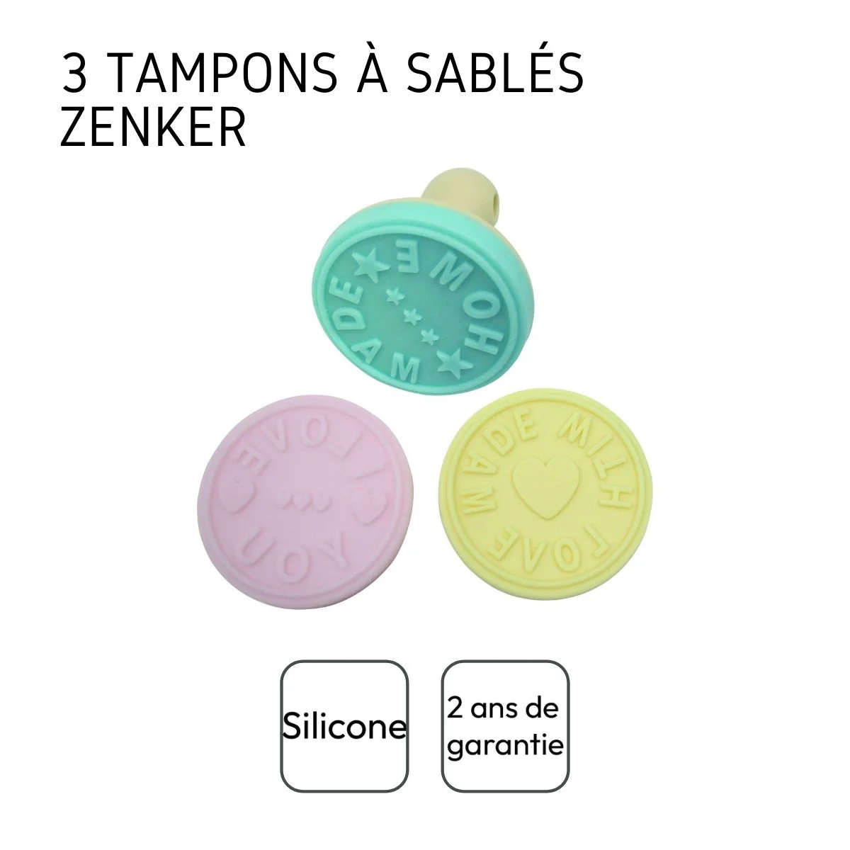 Lot de 3 tampons à pâtisserie pour biscuits Zenker - Image 4