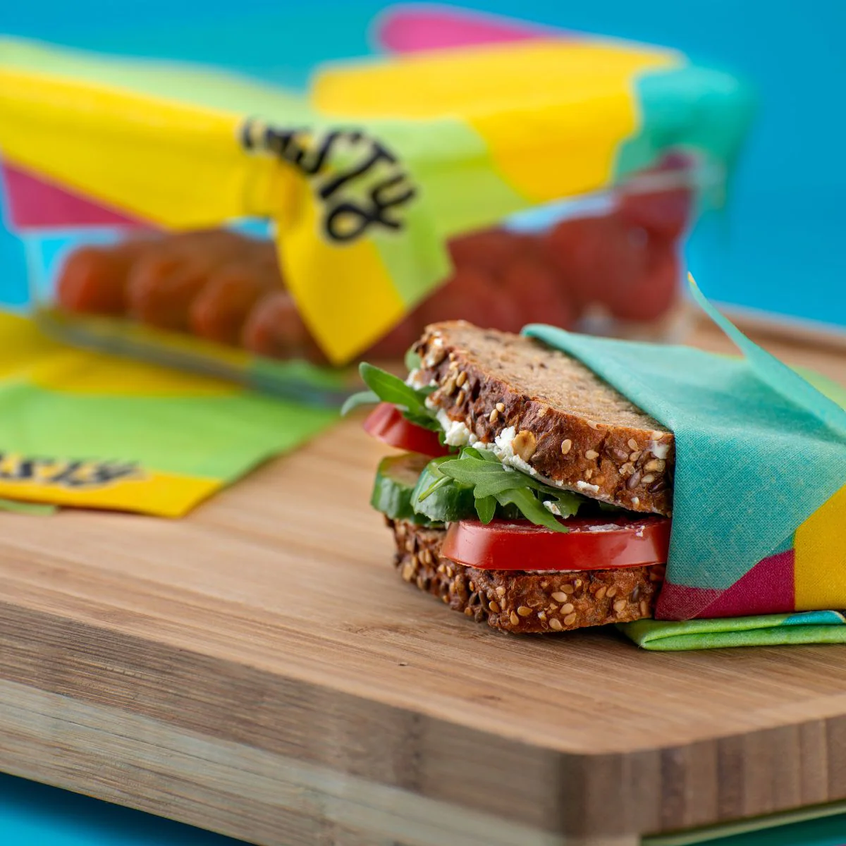 Lot de 3 wraps en cire d'abeille type film alimentaire Tasty Green - Image 6