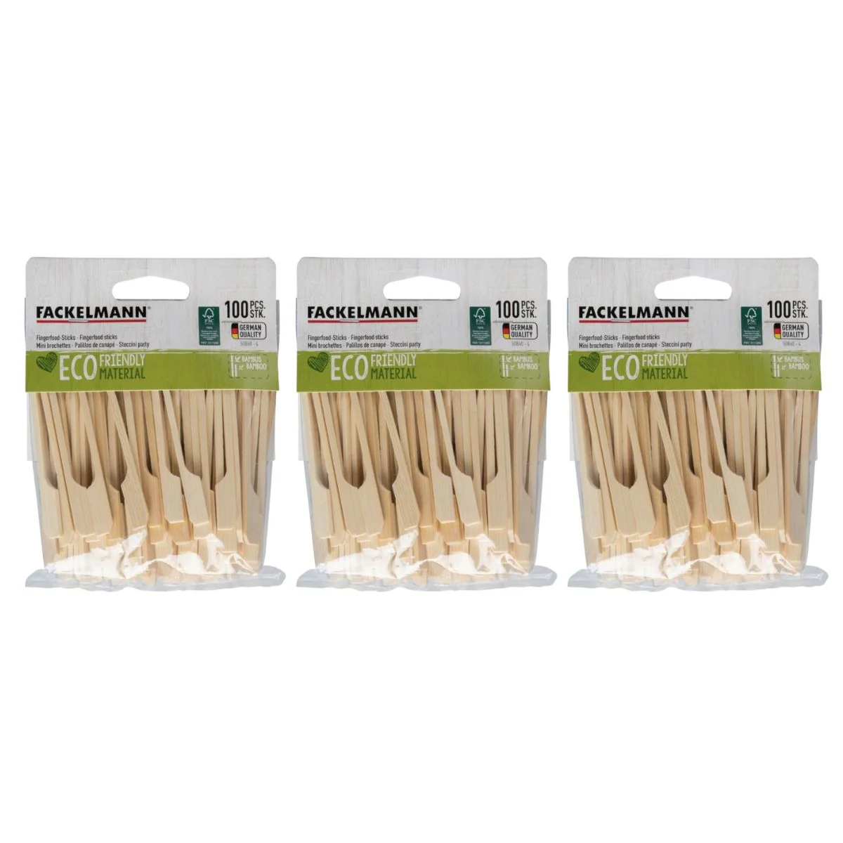 Lot de 300 piques en bois de 9 cm Fackelmann - Image 4